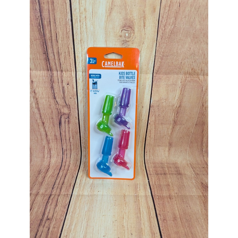 CAMELBAK Kids' Bottle Bite Valves 4-Pack Multicolor for Eddy Kids